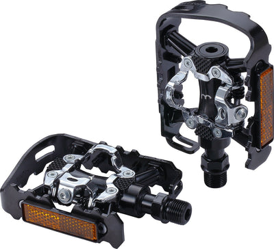 Bbb cycling bicycle pedals city bike, MTB e-bike - aluminum SPD click pedals with adjustable tension - multifunctional platform pedals - pedal bike - dualchoice classic 2.0 bpd-23b