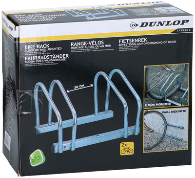 Aparcamiento para bicicletas en la pared del suelo, 2 bicicletas.