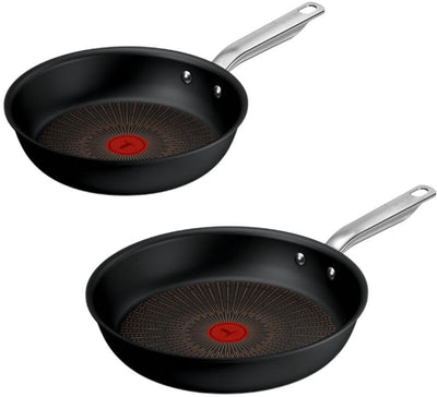 Tefal experience - pan set - 24 28 cm - fusion core - non-stick coating - induction - suitable for use with metal spatulas