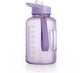 Botella deportiva Muitomas - gran capacidad - 1200ml - pico de silicona - asa integrada - violeta