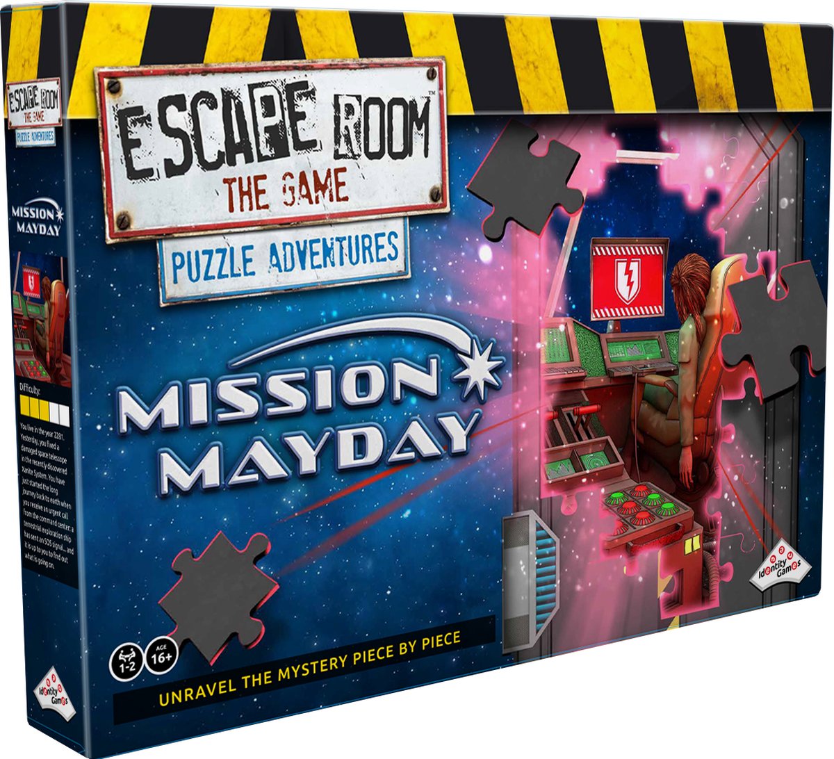 Identity games escape room the game puzzle adventures (mission mayday) - breinbreker - kruising tussen escape room en legpuzzel
