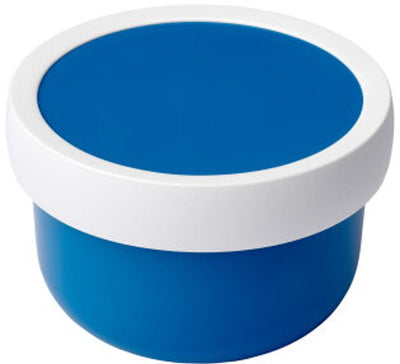 Caja de frutas Mepal Campus - 300 ml - Incluye tenedor para frutas - Cierra bien - Caja para refrigerios - Azul