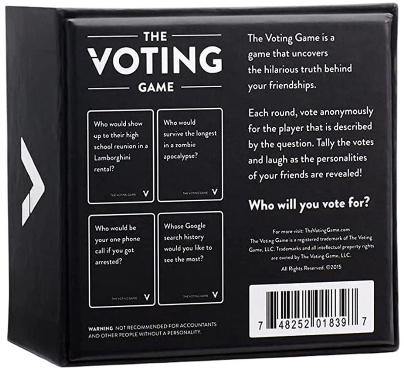 Giochi Dyce - il gioco del voto - gioco di società - gioco di carte - inglese