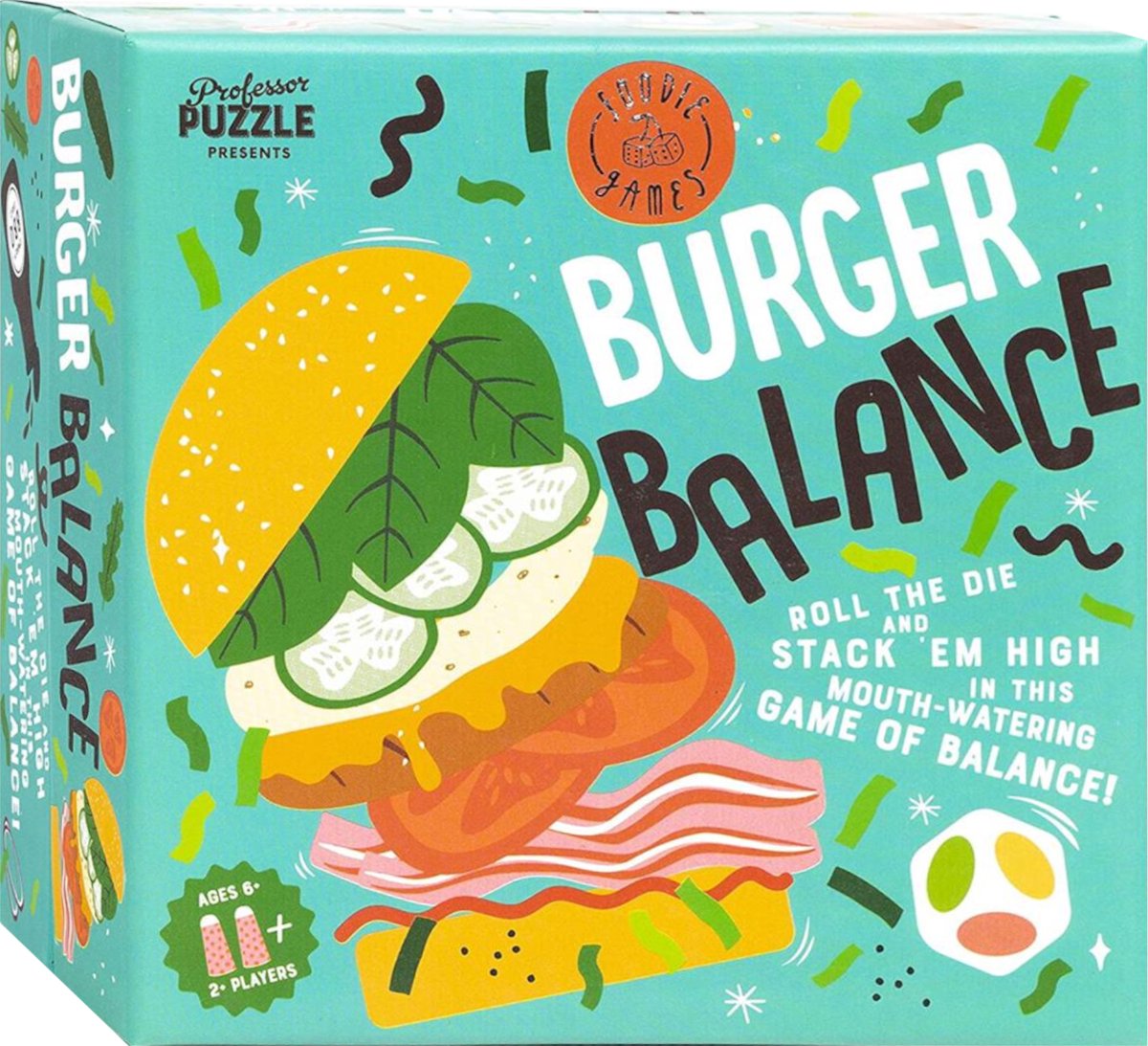 Profesor rompecabezas equilibrio de hamburguesas - juego de mesa