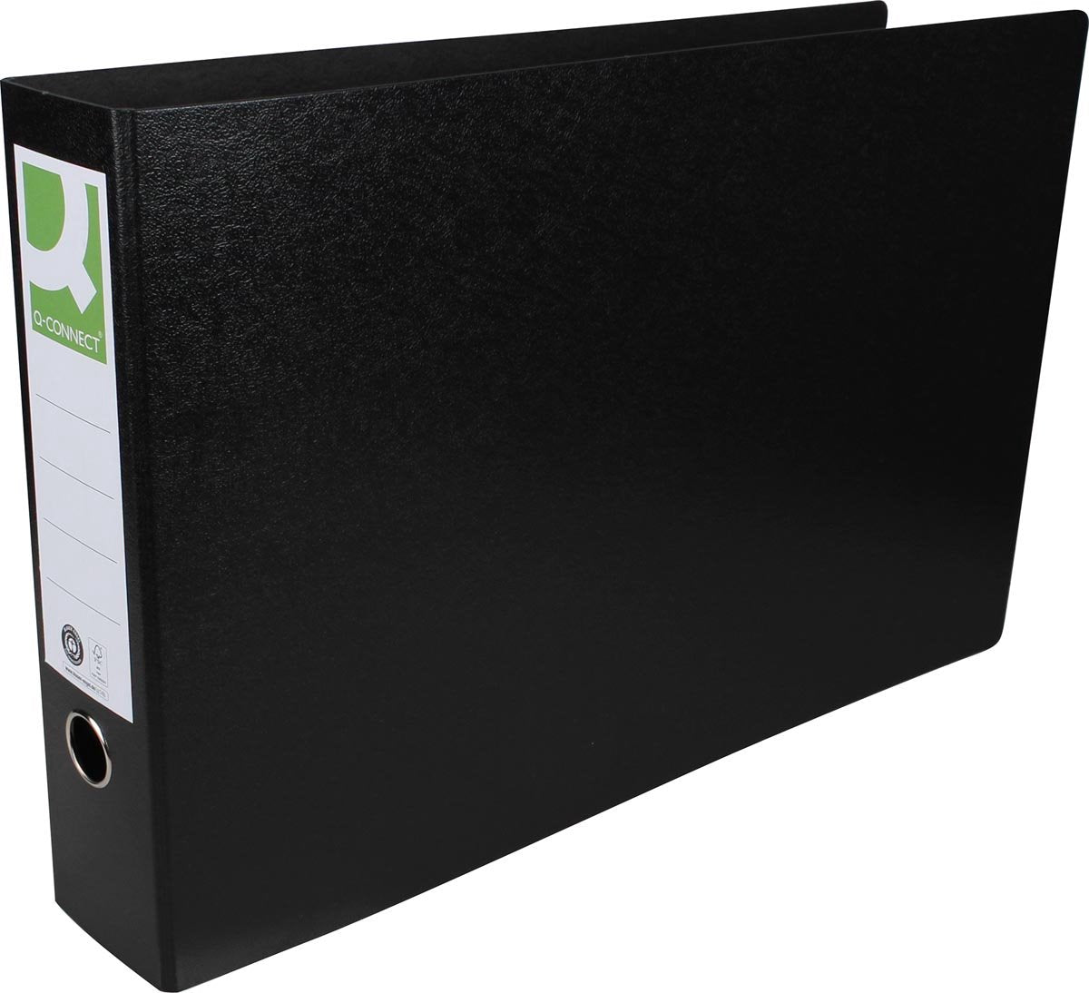 Cartella Q-connect | per ft a3 | di cartone | mentire | dorso di 8 cm | nero