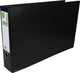 Cartella Q-connect | per ft a3 | di cartone | mentire | dorso di 8 cm | nero
