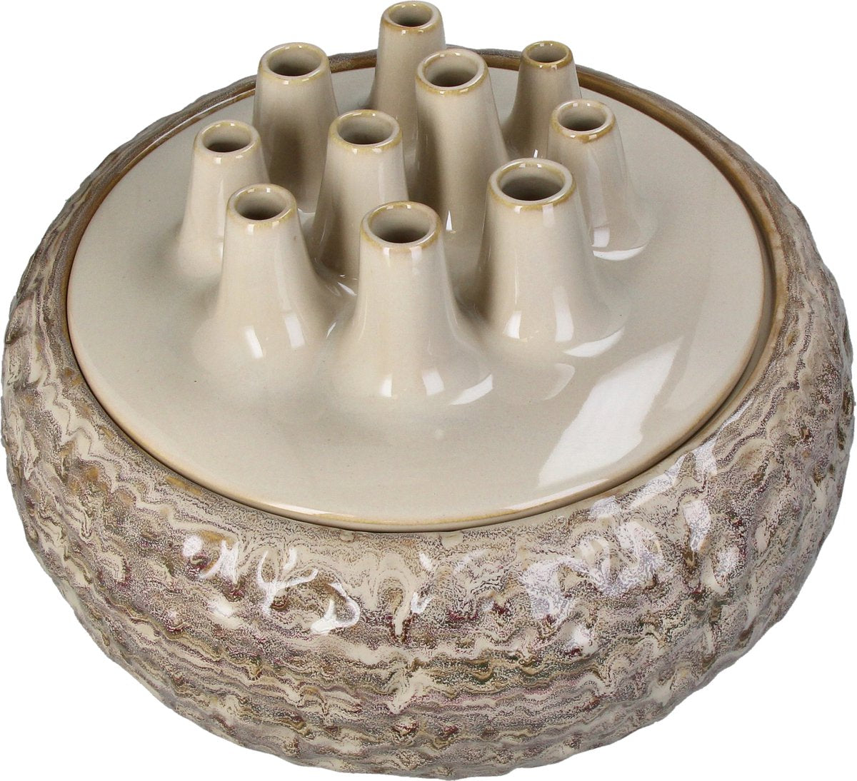 Vaso collezione HD terracotta sabbia 35,5x35,5x25cm