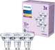 Spot LED Philips - 35 w - gu10 - luce bianca calda - 3 pezzi