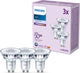 Spot LED Philips - 50 w - gu10 - luce bianca fredda - 3 pezzi
