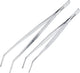 Westmark 2 pinzas de cocina: ideales para trabajos precisos, superficies de agarre dentadas para un agarre firme, aptas para lavavajillas, mango ergonómico - acero inoxidable, 31062270