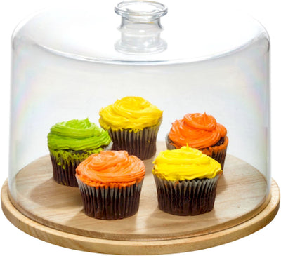 Idesign - campana ro pansino con base ø 27 cm - vetro - trasparente