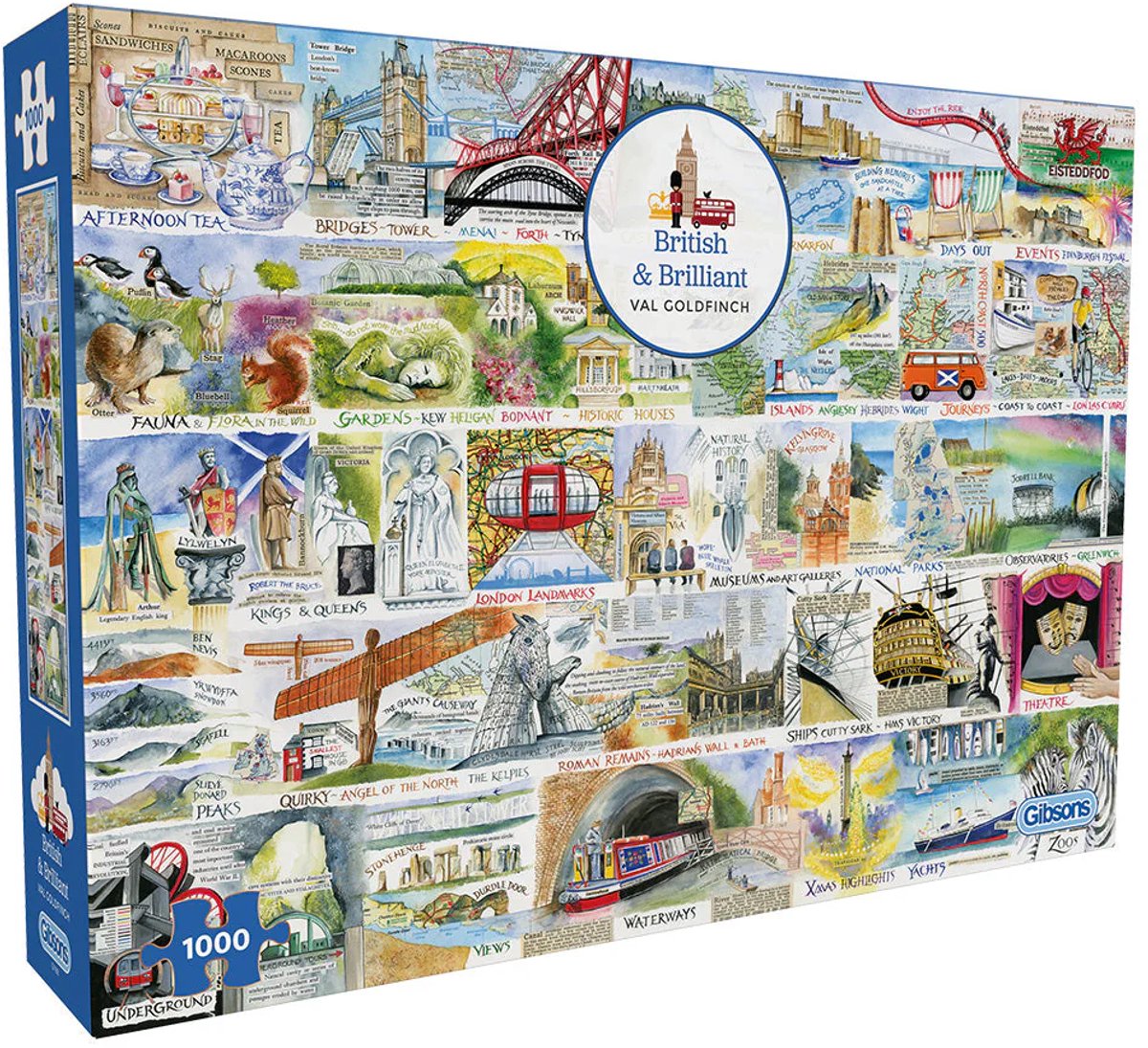 Gibsons - brillante britannico (di val cardellino) - 1000 pezzi 68×49 cm (l×a) - puzzle per adulti