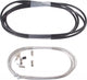 juego de cables de freno universal 2015009 negro 8 piezas