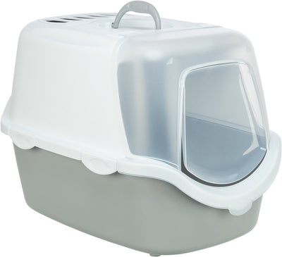 Trixie Cat Box Vico Open Top con tetto Grigio chiaro bianco