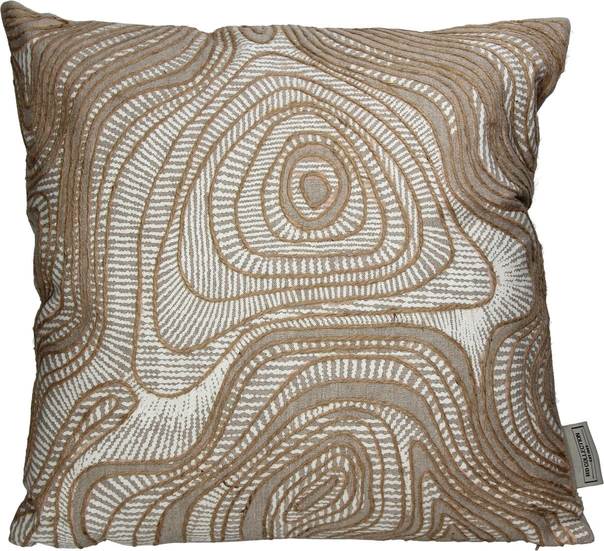 Cuscino collezione Hd cotone irregolare avorio 45x45cm