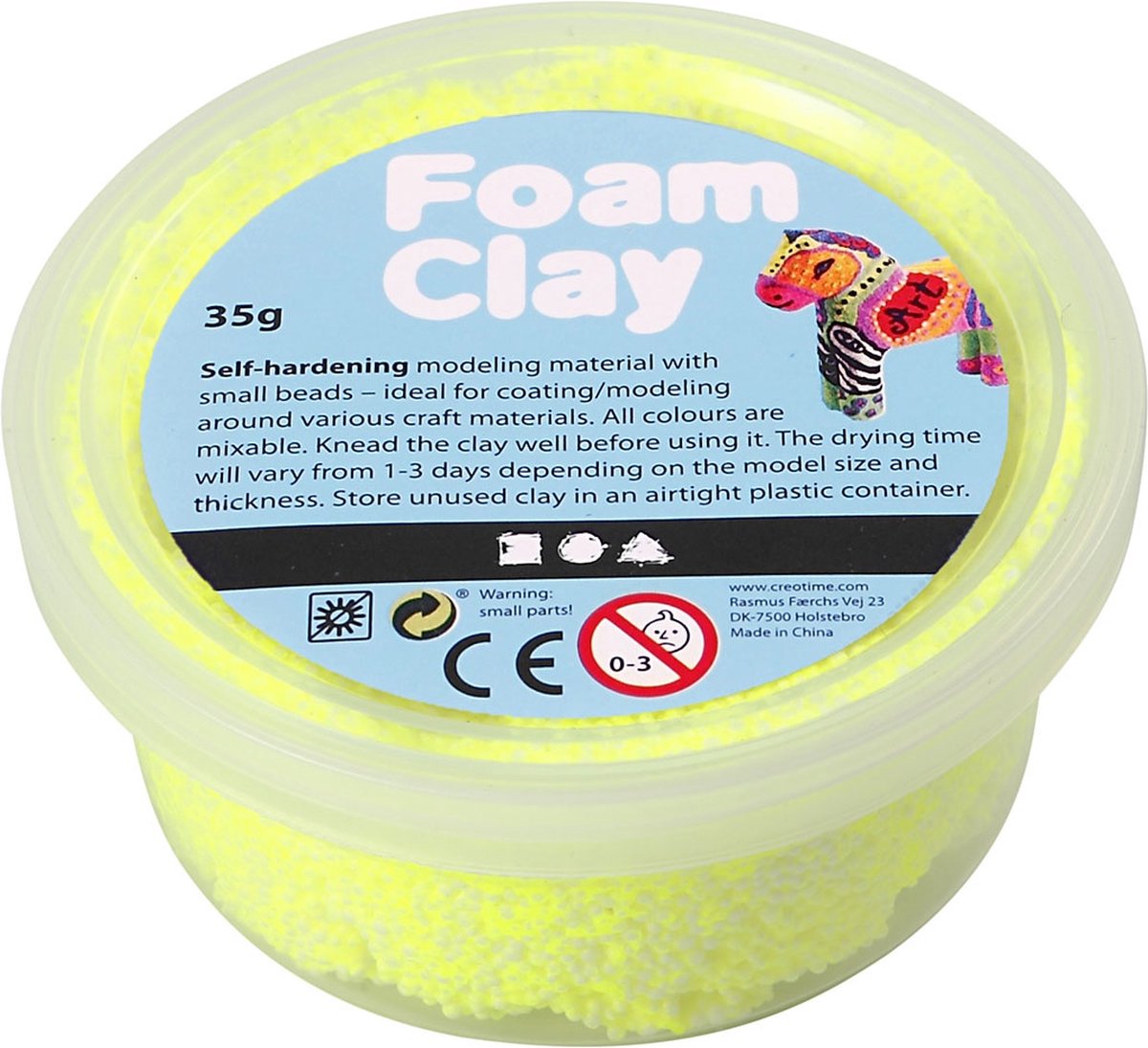 Foam clay ® neon geel 35gr
