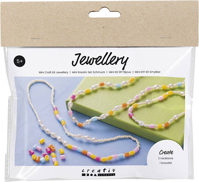Mini set hobby gioielli, collane e braccialetti della Creativ Company, vari colori, 1 scatola