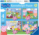 Puzzle Ravensburger Peppa Pig 4in1box - 12+16+20+24 pezzi - puzzle per bambini