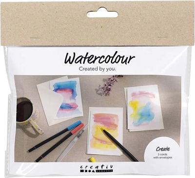 Creativ company mini hobbyset aquarel kaarten en enveloppen