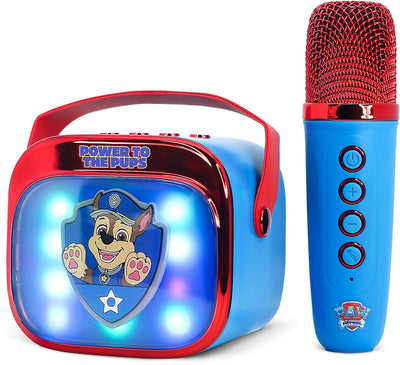 Tecnologie OTL Paw Patrol - set karaoke per bambini - microfono e altoparlante wireless - con effetti di luce - distorsione della voce
