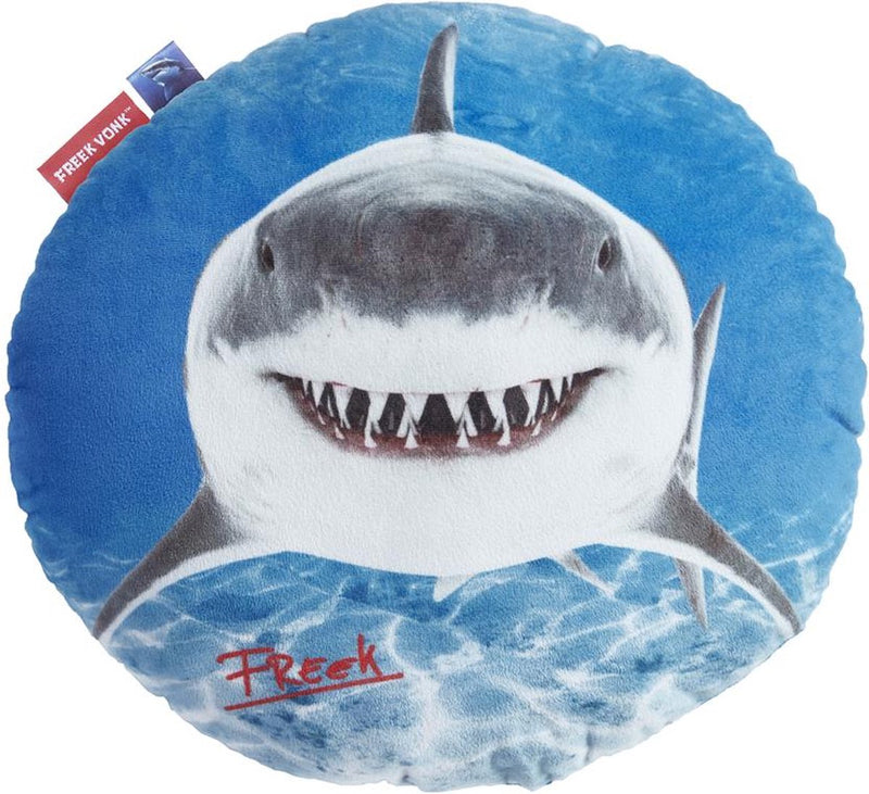 Cuscino decorativo Freek Spark Shark - diametro 40 cm - blu