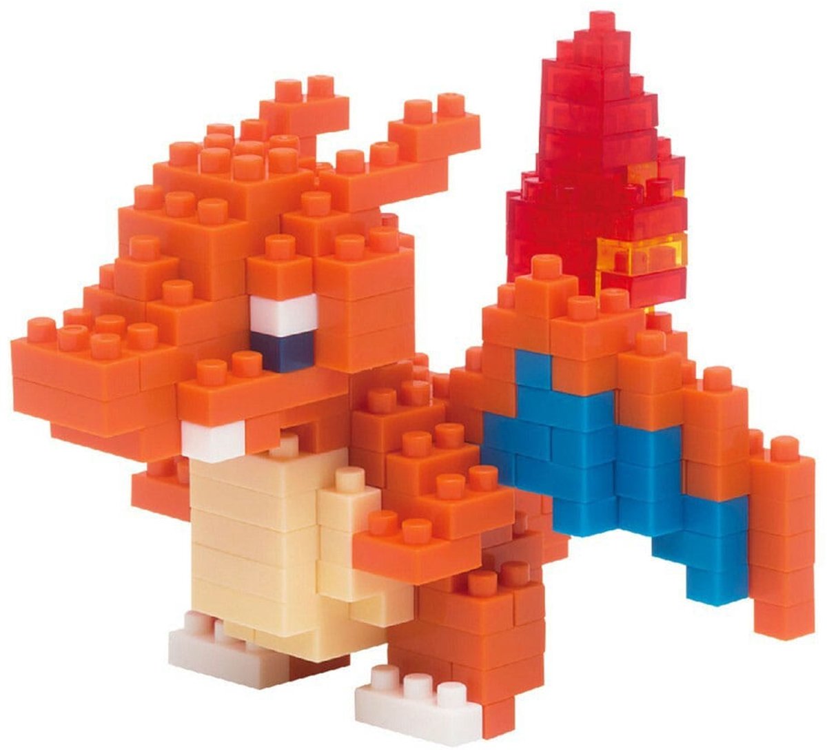 Bandai - nanoblock - charizard - pokémon - mini figura de ladrillo - juego de construcción - pixel charizard pokémon charizard figure kit de construcción - nbpm008