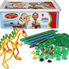 CLICS SPAGHETTEEZ COLLAS DE CONSTRUCCIÓN Flexible en caja de almacenamiento, 200dlg.