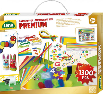 Lena craft set premium junior - 1300 productos artesanales - a partir de 5 años