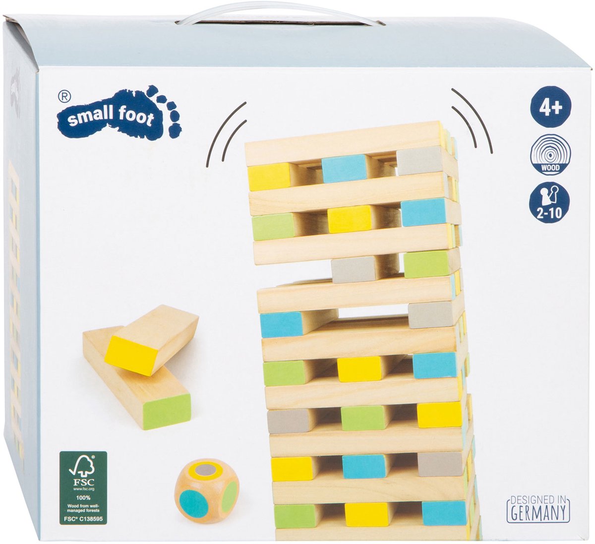 Piccole piede di legno Wiebelt Tower Balance Game XXL