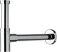 Lavabo Plieger mini sifone - 5 4 - con tubo a parete da 25 cm e rosone - cromo