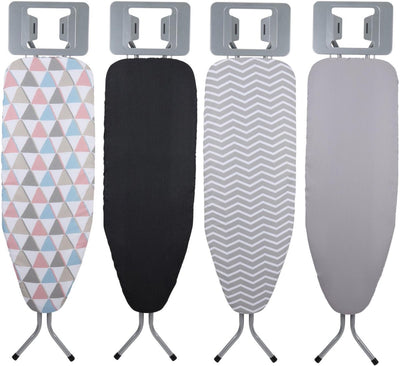 Alpina ironing board 119 x 83 cm - including ironing board cover - height adjustable 68-83cm - with non-slip feet - suitable for various irons - random color design ironing board cover