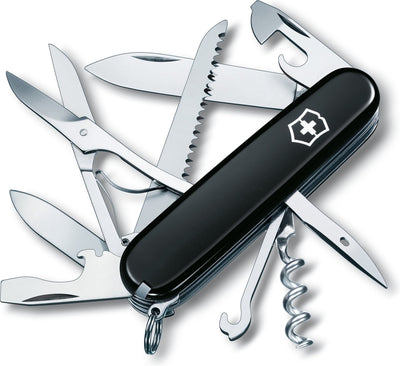 Coltellino svizzero Victorinox Huntsman - 15 funzioni - nero - acciaio inossidabile