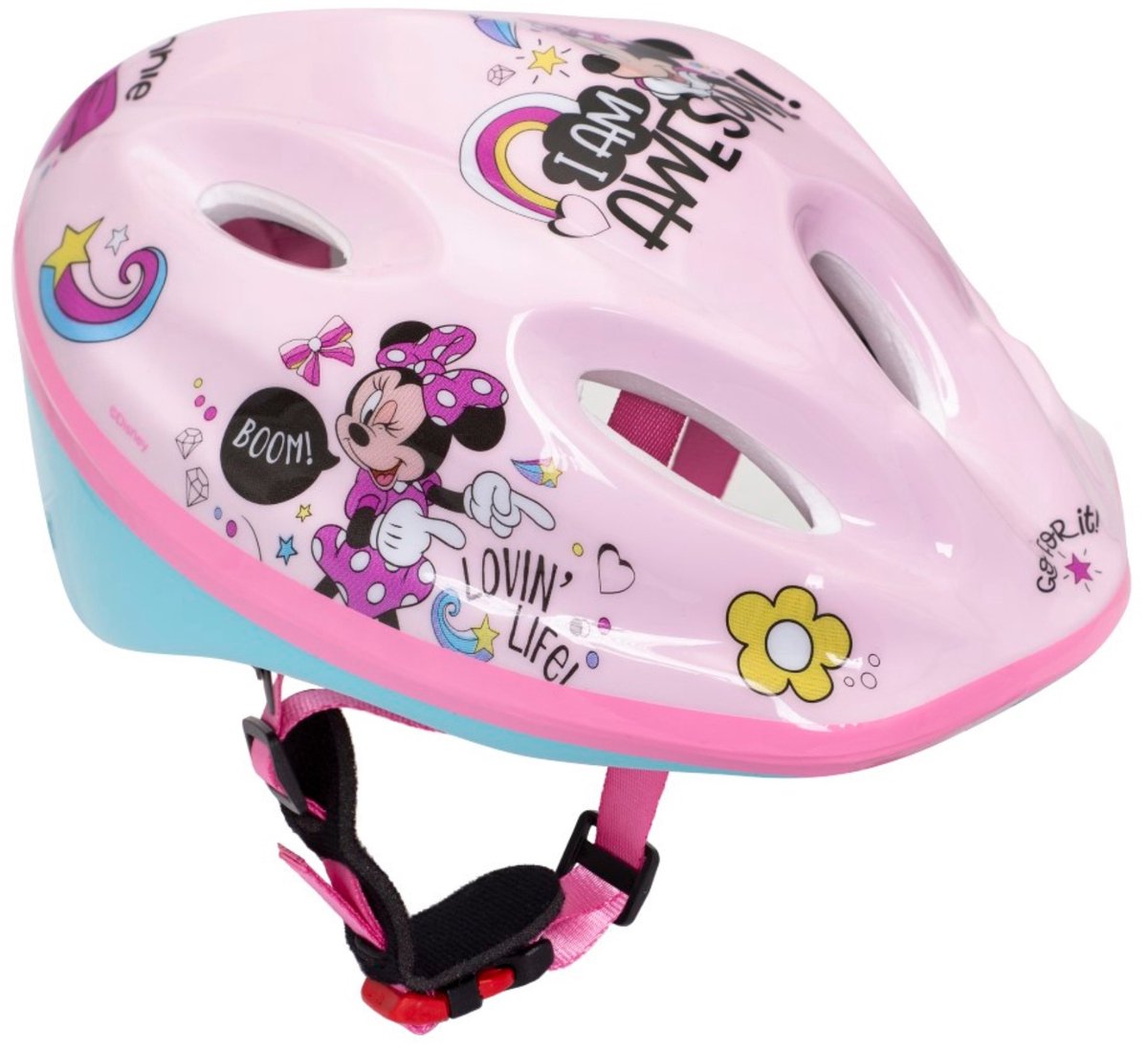 Minnie Mouse Bicycle Helmet Girls Rosa tamaño 52-56 cm