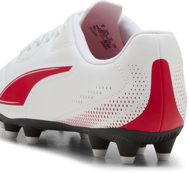 Scarpe sportive unisex Puma vitoria ii fg ag jr - bianche-rosse