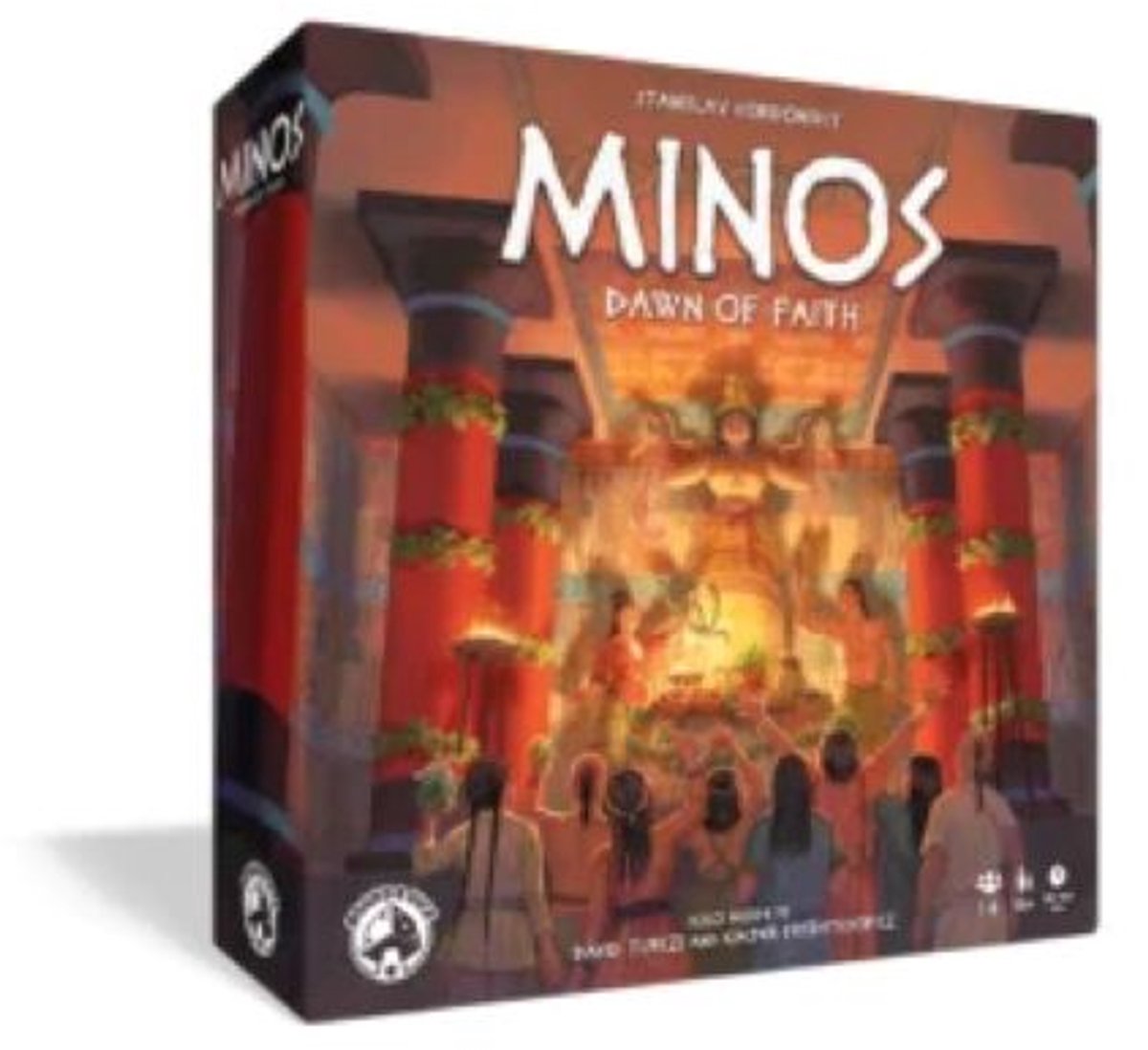 Asmodee minos: amanecer de la fe - juego de mesa - expansión - 14+
