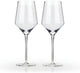 Bicchiere da vino angolare Viski - cristallo - 384 ml - 2 pezzi