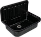 Lavello versatore senza marca senza marchio differnz 50x33 cm con tappo di scarico nero