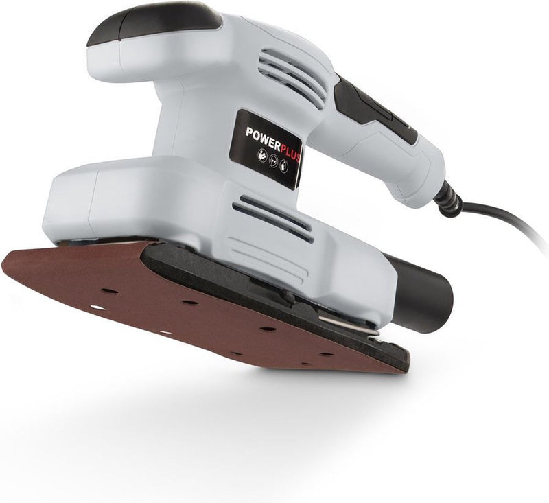 Levigatrice orbitale elettrica Powerplus powc40100 - 150w - carta vetrata 185 x 90 mm - 24000min-1 - con 1 acc.