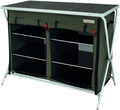 Eurotrail campingkast brocas 110 x 52 x 90 cm aluminium antraciet