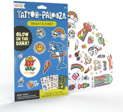 Ooly - tattoo-palooza - tatuajes temporales - brillante divertido - brillan en la oscuridad