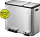 Eko Eko Pedal Bin Ecocasa 30+15 L Matzilverkleg