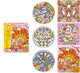 Janod les ateliers du calme - dreamland glittering contours and patterns - 6 paintings to decorate with lines and patterns - suitable from 8 years