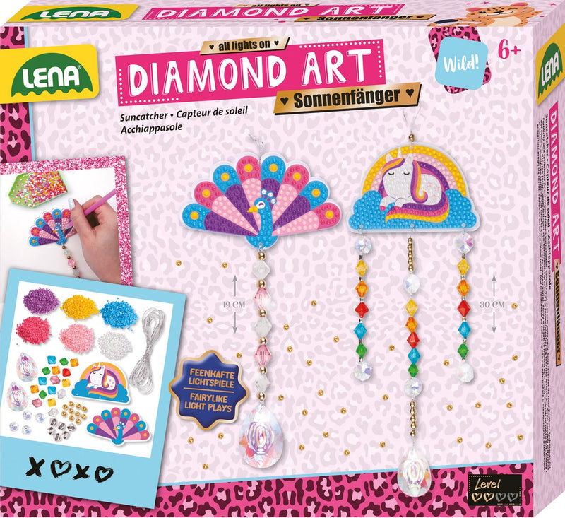 Set artigianale di acchiappasole Lena Diamond Art - giocattoli creativi colorati.