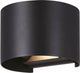 Lampada da parete Eglo calpino 3 - LED - IP54 - interno|esterno - nera