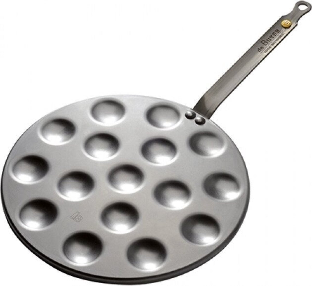 Debuyer de Buyer molde para crepes mineral b 27 cm – 16 crepes – chapa de acero – sin pfas – apto para inducción – fabricado en Francia
