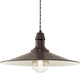 Eglo stockbury - lampada a sospensione - 1 luce - ø360mm. - marrone antico, beige