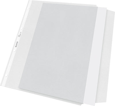Leitz premium show bag with flap - a4 - 30% pre-consumer recycled plastic - 13 mm - 50 pieces - transparent