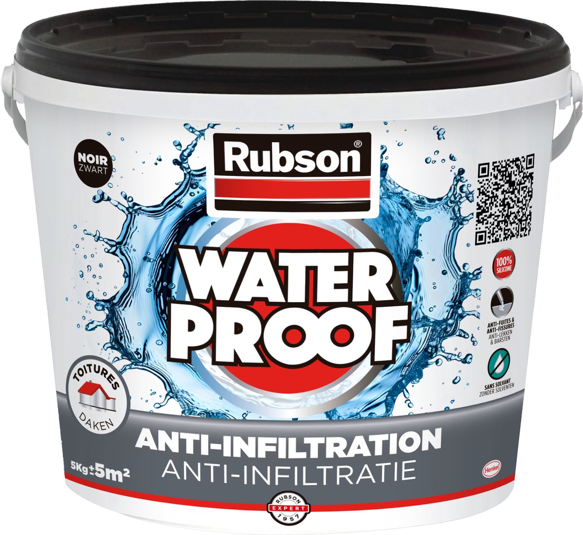 Rubson 1009517 - anti-infiltrazione nero 5kg | 1 pz