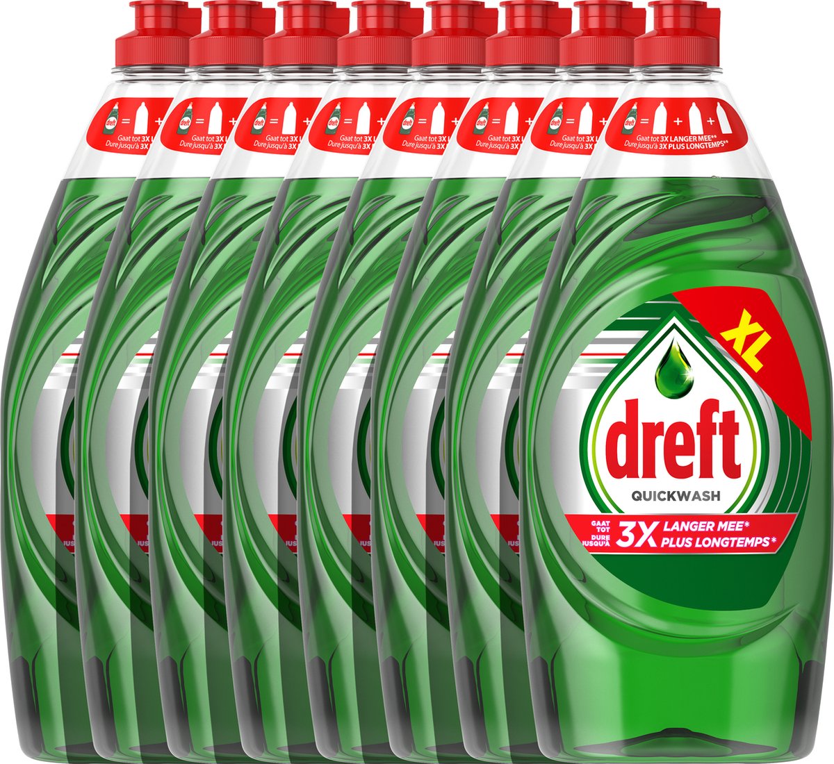 Detersivo liquido per piatti a mano Dreft Platinum Quickwash Original - 8 x 820 ml