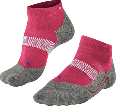 Falke ru4 cool calzini corti da corsa in materiale funzionale antivesciche da donna rossi - taglia 39-40
